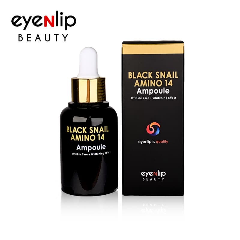 _EYENLIP_ Black Snail Amino 14 Ampoule 30ml _ Korea cosmetic